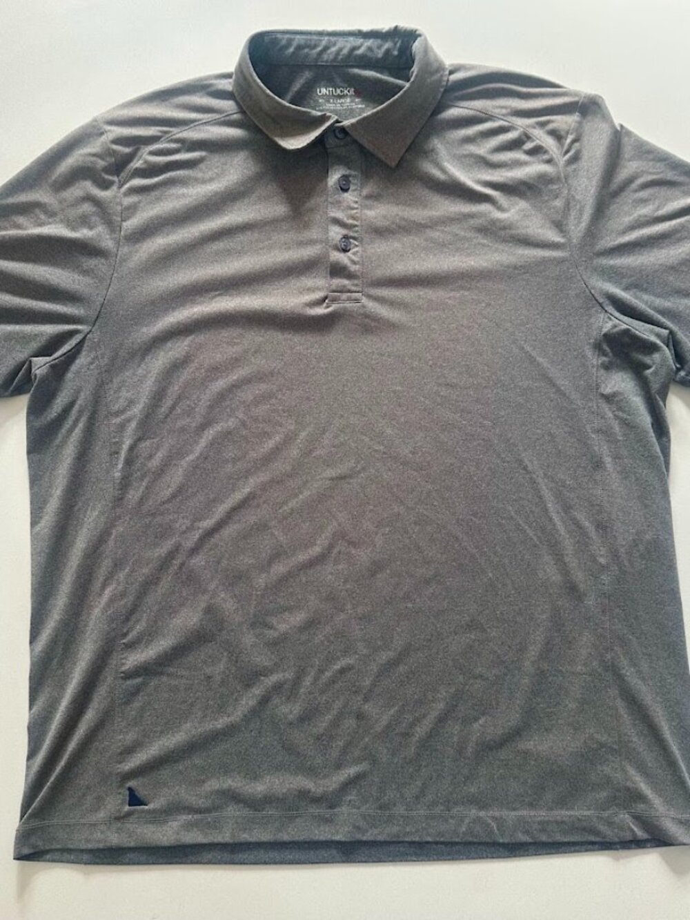 UNTUCKit Clavidor Performance Polo - XL - Gray